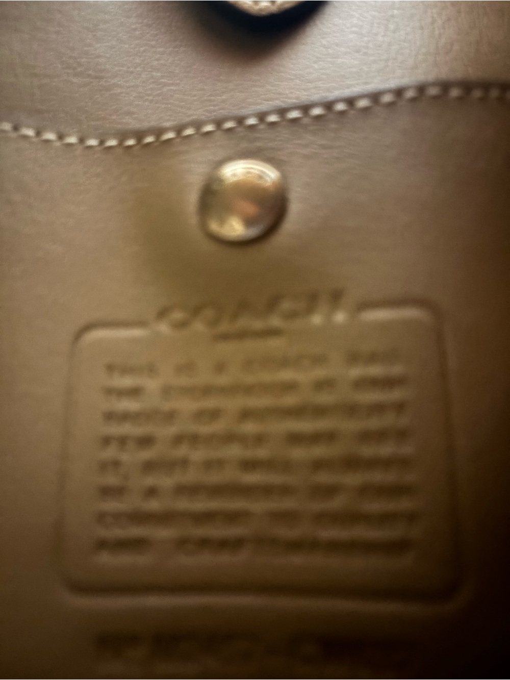 Coach Olive Green Suede Shoulder Bag - Picture 5 of 7